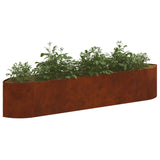 Raised Garden Bed Weathering Steel 220 x 40x 40 cm Steel 8011725