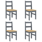 5 Piece Dining Set PANAMA Grey Solid Wood Pine 3345171