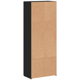 ZNTS File Cabinet Black 60x32x153 cm Engineered Wood 3276645