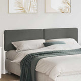 Upholstered Headboard White and Light Grey 200 cm 880052