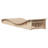Sun Loungers 2 pcs 205x60x31.5 cm Solid Wood Pine 832573