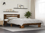 Bed Frame with Headboard Smoked Oak 80 x 200 cm Engineered Wood 8009102