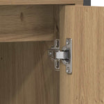 Bathroom Furniture Set with Door 3 pcs Brown 33 x 33 x 120.5 cm 3334377