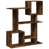 Room Divider Bookcase Smoked Oak 92x29x112 cm Engineered Wood 858124