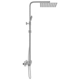 Dual Head Shower Set with Thermostat Stainless Steel 145053