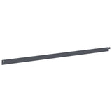 Lawn Edging 50 pcs 102 x 4 x 4 cm Steel Anthracite 8008725