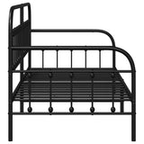 Daybed Frame Black 100 x 190 cm Powder-Coated Steel 42002632
