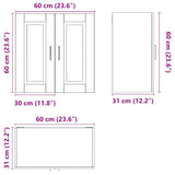 Kitchen Wall Cabinet Porto Sonoma Oak Engineered Wood 854060