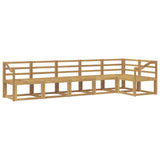 Outdoor Sofa Set 6 pcs White Solid Acacia Wood 3387713