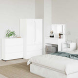 Storage Cabinet White 80 x 31 x 81 cm Engineered Wood 888847