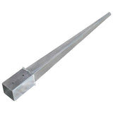Ground Spikes 12 pcs Silver 8x8x91 cm Galvanised Steel 145412