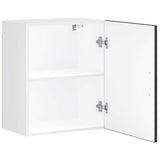 Kitchen Wall Cabinet Porto Black Engineered Wood 854039