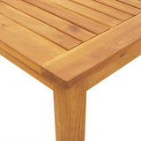 Garden Dining Set Natural Wood Solid Acacia Wood 4-Seater 3295257