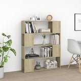 Book Cabinet Room Divider Sonoma Oak 100x24x124 cm 809191