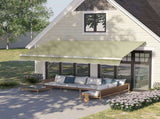 Manual Retractable Awning, 3x2.5 m-Ivory White T3398P310367