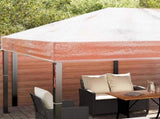 Gazebo Cover Replacement Transparent 400 x 300 x 32 cm PVC 42008409