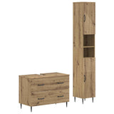 2 Piece Bathroom Cabinet Set HAARLEM Artisan Oak 3417539