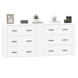 Sideboards 2 pcs White Engineered Wood 3185407