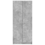 Wardrobe Concrete Grey 80x52x180 cm Engineered Wood 800625