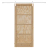 Sliding Door ORKDAL Natural and White 86 x 198.5 cm 3445591