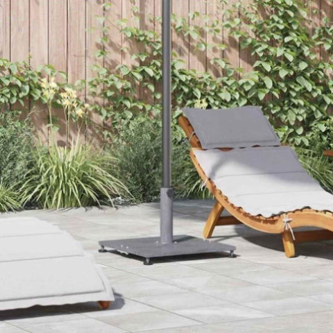Outdoor Umbrella Base Dark grey wood look 45 x 45 x 31 cm Steel 42009945