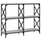Console Table Grey Sonoma 100x28x80.5 cm Engineered Wood 835422