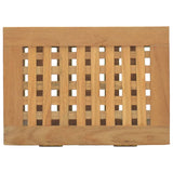 Laundry Basket Natural Solid Teak Wood 340760