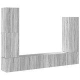 4 Piece TV Cabinet Set Grey Sonoma Engineered Wood 3114636