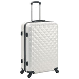Hardcase Trolley Set 3 pcs Bright Silver ABS 91887
