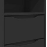 Bedside Table Black 40 x 30 x 467 cm Engineered Wood 888909
