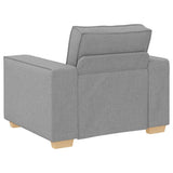 Sofa Set with Cushion 3 pcs Grey 220 x 78 x 84 cm Fabric 3324617