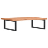 Basin Shelf Wall Mounted Steel and Solid Wood Beech 3302449