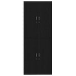 Wall Mounted Cabinet 2 pcs Black oak 69.5 x 34 x 90 cm 3333101