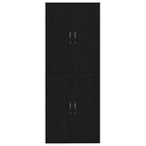 Wall Mounted Cabinet 2 pcs Black oak 69.5 x 34 x 90 cm 3333101