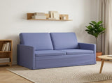2 Seater Sofa Jeans Blue 130 x 81 x 82 cm Fabric 42041052