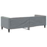 Day Bed without Mattress Light Grey 90x190 cm Single Fabric 353996