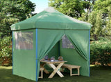 Foldable Party Tent Pop-Up with 4 Sidewalls Green 4005000