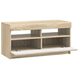 LED TV Cabinet Sonoma Oak Engineered Wood 897877