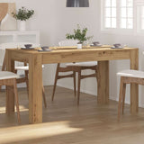 Dining Table Artisan Oak 140x74.5x76 cm Engineered Wood 856573