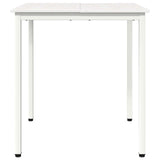 Dining Table White 60 x 60 x 75 cm Solid Pine Wood 892780
