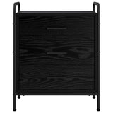Bedside Cabinet Black Oak 48 x 36.5 x 60 cm Engineered Wood 8013530
