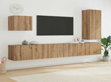 TV Wall Unit Wall-mounted 5 pcs Artisan Oak Engineered Wood 3402768
