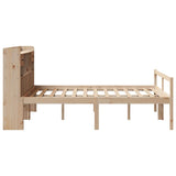 Bookcase Bed without Mattress 140x190 cm Solid Wood Pine 3322047