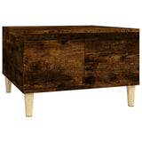 Coffee Table Smoked Oak 55x55x36.5 cm Engineered Wood 821081