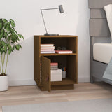 Bedside Cabinet Honey Brown 40x34x55 cm Solid Wood Pine 818321