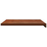 Window Sill Brown wood 100 x 50 x 4.5 cm PVC 42046935