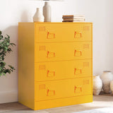 Sideboard Mustard Yellow 67x39x83 cm Steel 841682