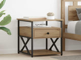 Bedside Cabinet Artisan Oak 40 x 42 x 55 cm Engineered Wood 881883