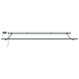 Retractable Awning Light Grey 400 x 300 cm Fabric and Aluminium 3330644