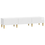 TV Cabinet High Gloss White 147 x 34.5 x 30 cm Engineered Wood 894709